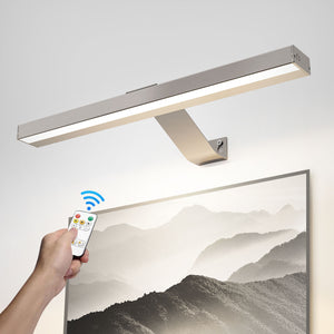 HARPER LIVING Picture light for Wall Brushed Nickel, Magnetic Rechargeable Lamp Dimmable & 3 Colour Temps