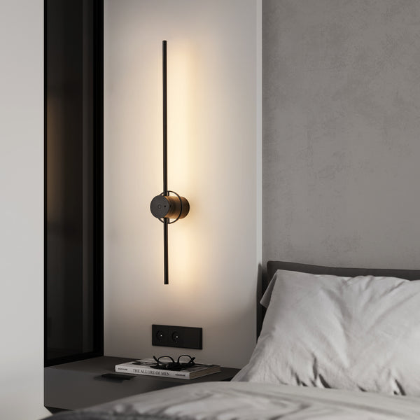 HARPER LIVING Battery Operated Wall Light, USB Rechargeable Wall Lamp with Remote & Touch Control, Modern Linear Wall Sconces